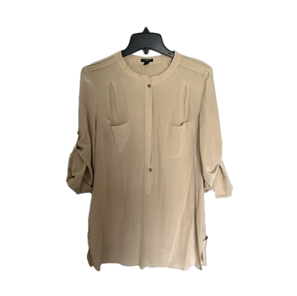 Ann Taylor Tops - Ann Taylor Beige Silk Blouse